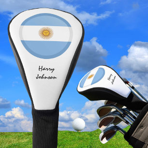 Funda Para Palo De Golf Bandera argentina y clubes de golf monogramados