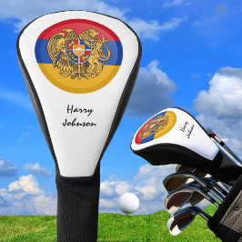 Funda Para Palo De Golf Bandera armenia y clubes de golf monogramados