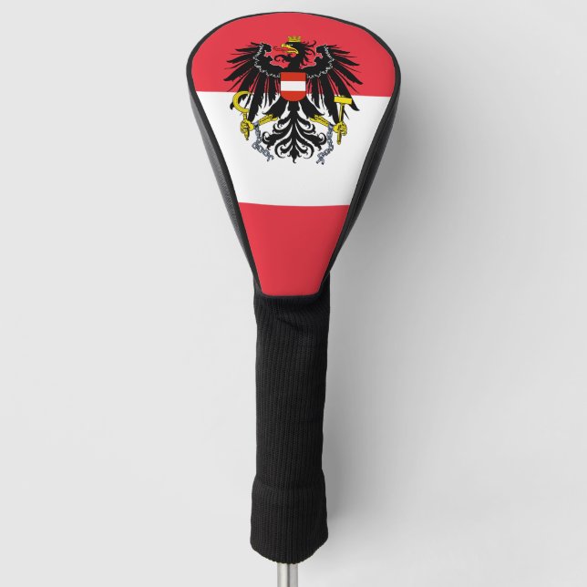 Funda Para Palo De Golf Bandera austríaca y clubes deportivos de Austria (Anverso)