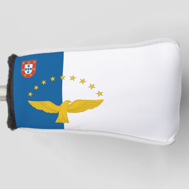 Funda Para Palo De Golf Bandera Azoriana Totalmente (Anverso)