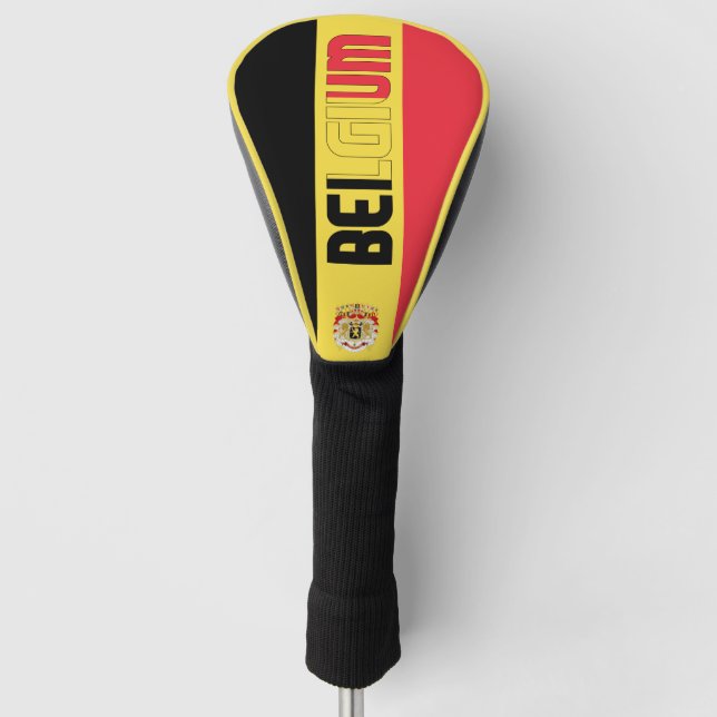 Funda Para Palo De Golf Bandera belga patriótica (Anverso)