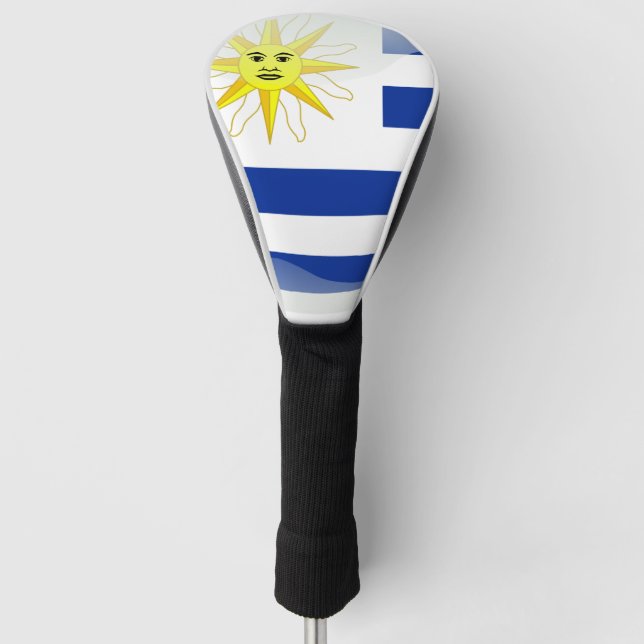Funda Para Palo De Golf Bandera brillante de Uruguay (Anverso)