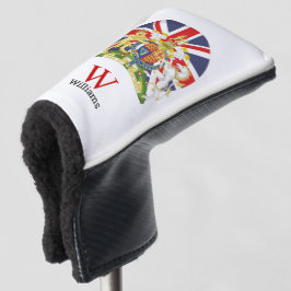 Funda Para Palo De Golf Bandera BRITÁNICA y cubierta del cabezal de golf E