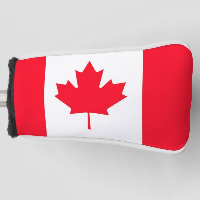 Funda Para Palo De Golf Bandera canadiense. CANADÁ. (Anverso)