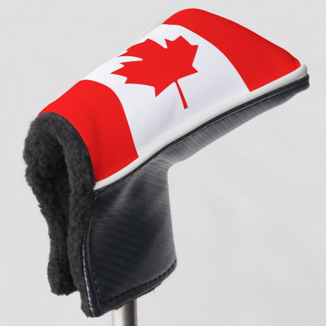 Funda Para Palo De Golf Bandera canadiense de hojas de arce rojas de Canad (Anverso 3/4)