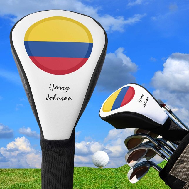 Funda Para Palo De Golf Bandera colombiana y clubes de golf monogramados (Subido por el creador)