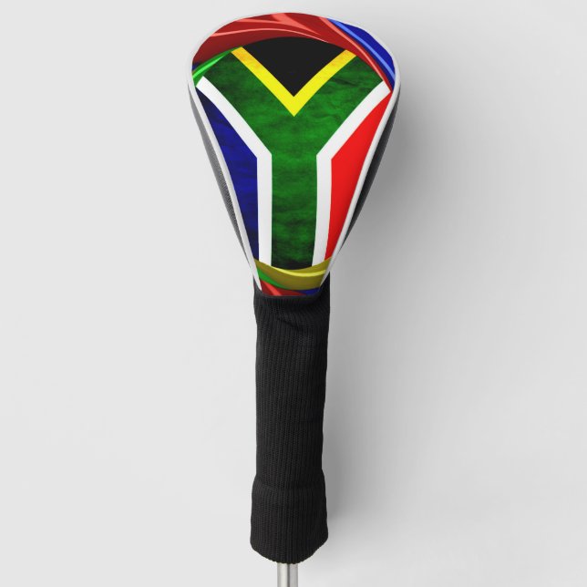Funda Para Palo De Golf Bandera colorida de Sudáfrica (Anverso)