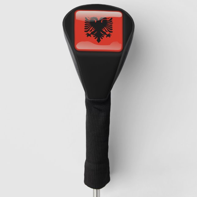 Funda Para Palo De Golf Bandera de Albania (Anverso)