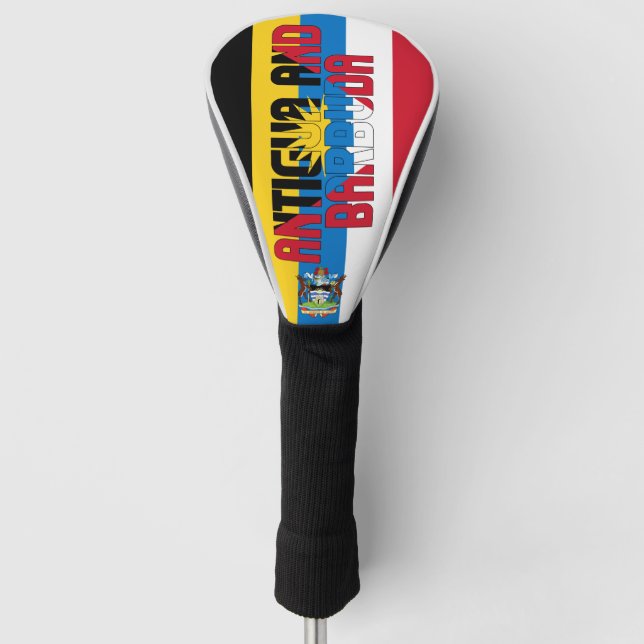 Funda Para Palo De Golf Bandera de Antigua y Barbuda espléndida patriótica (Anverso)