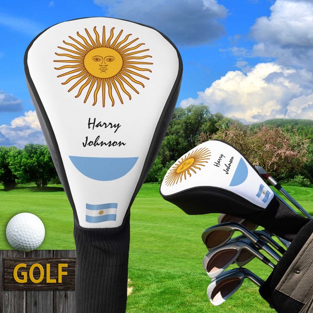 Funda Para Palo De Golf Bandera de Argentina y tapas de los clubes de golf (Subido por el creador)