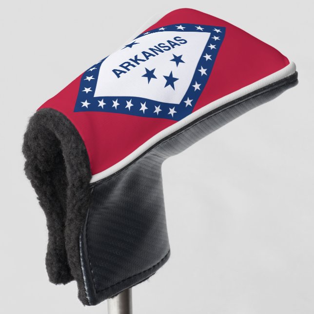 FUNDA PARA PALO DE GOLF BANDERA DE ARKANSAS (Anverso 3/4)