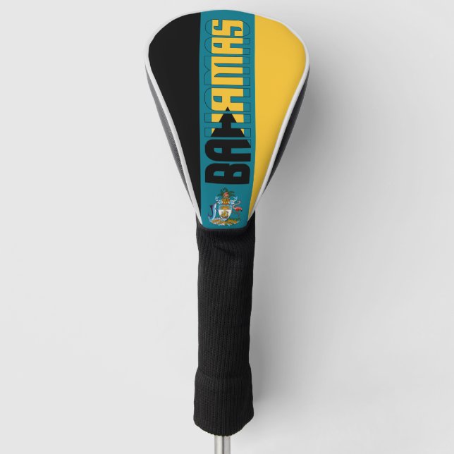 Funda Para Palo De Golf Bandera de Bahamas espléndida patriótica (Anverso)