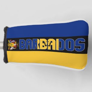 Funda Para Palo De Golf Bandera de Barbados espléndido patriótico