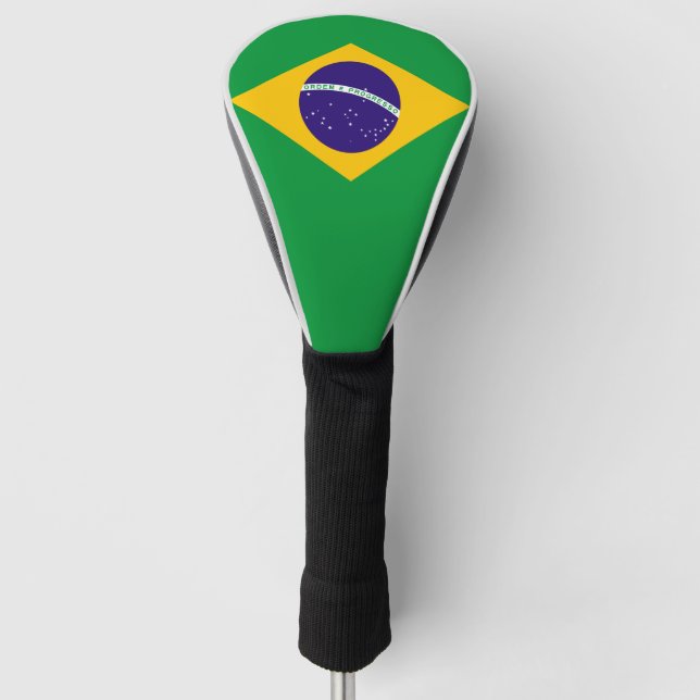 Funda Para Palo De Golf Bandera de Brasil (Anverso)