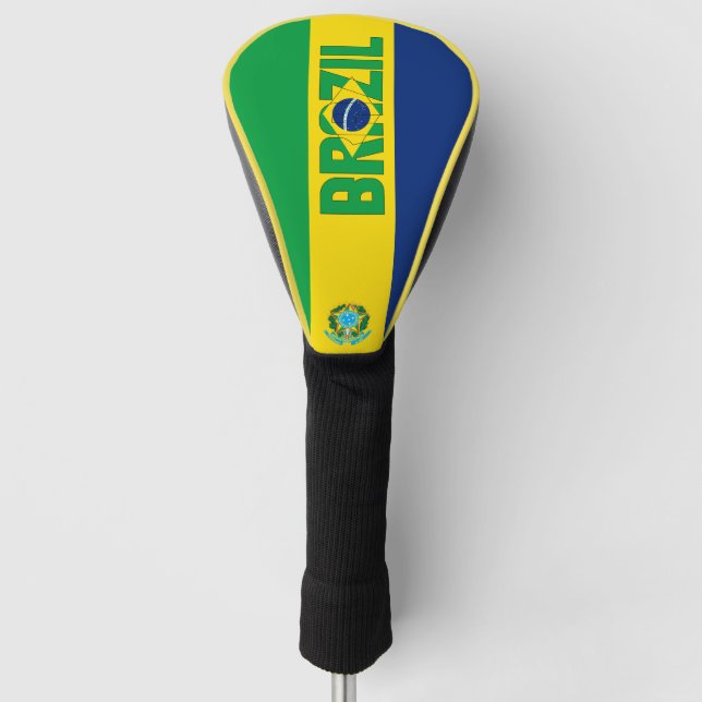 Funda Para Palo De Golf Bandera de Brasil: un gran patriótico (Anverso)