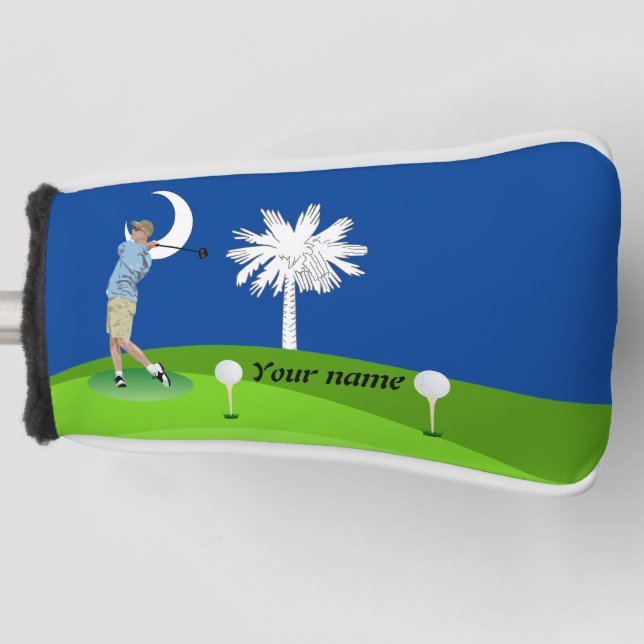 Funda Para Palo De Golf Bandera de Carolina del Sur (Anverso)