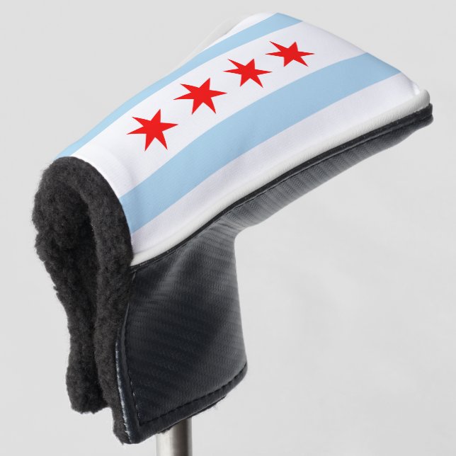 Funda Para Palo De Golf Bandera de Chicago, Illinois (Anverso 3/4)