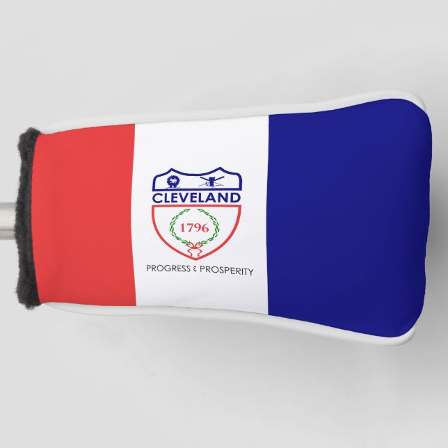 Funda Para Palo De Golf Bandera de Cleveland, Ohio (Anverso)