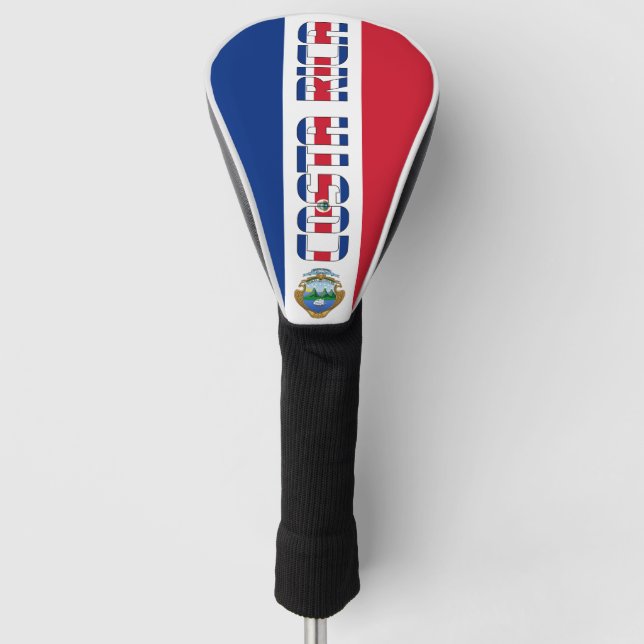 Funda Para Palo De Golf Bandera de Costa Rica espléndido patriótico (Anverso)