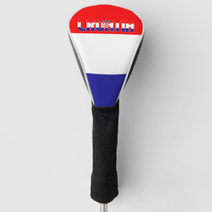 Funda Para Palo De Golf Bandera de Croacia espléndida patriótica