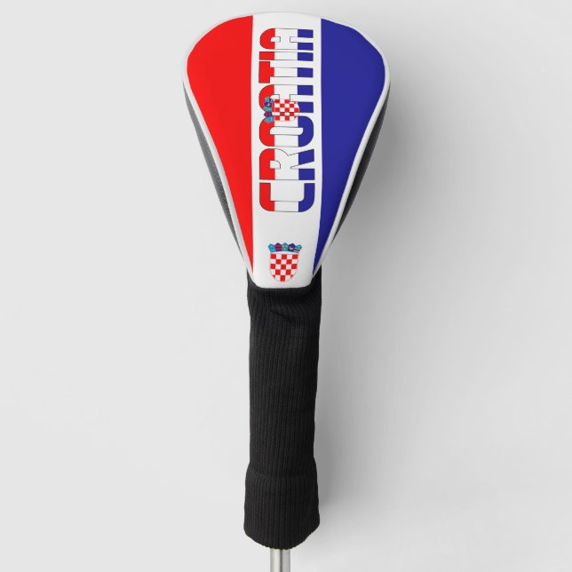 Funda Para Palo De Golf Bandera de Croacia espléndida patriótica (Anverso)
