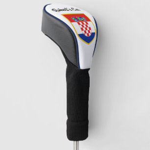 Funda Para Palo De Golf Bandera de Croacia personalizada