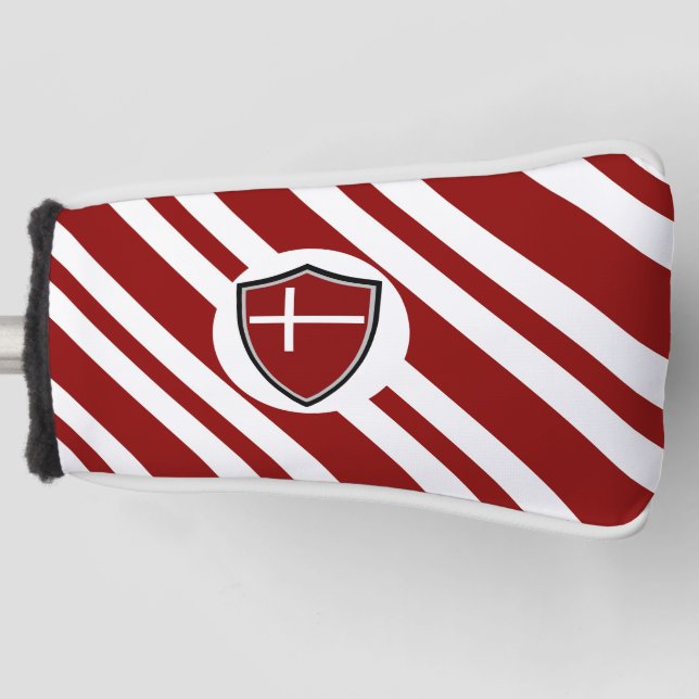 Funda Para Palo De Golf Bandera de Dinamarca (Anverso)