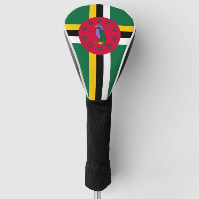 Funda Para Palo De Golf Bandera de Dominica (Anverso)