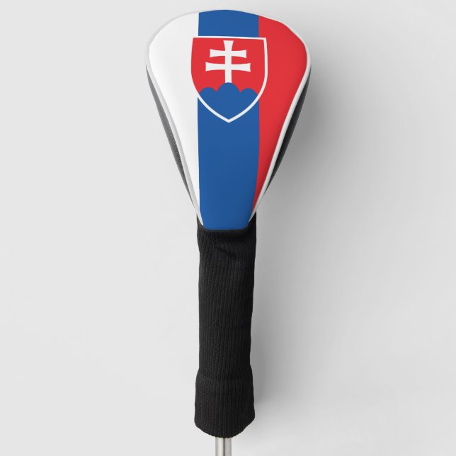 Funda Para Palo De Golf bandera de Eslovaquia (variante vertical) (Anverso)