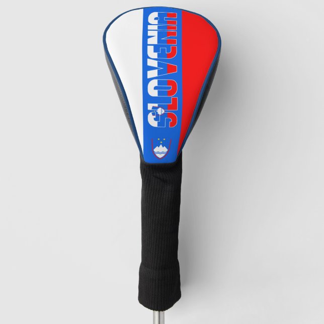Funda Para Palo De Golf Bandera de Eslovenia espléndida patriótica (Anverso)