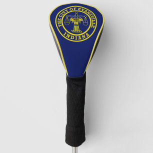 Funda Para Palo De Golf Bandera de Evansville, Indiana