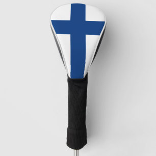Funda Para Palo De Golf Bandera de Finlandia Suomi cruzado azul