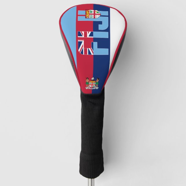 Funda Para Palo De Golf Bandera de Fiyi, espléndido patriótico (Anverso)