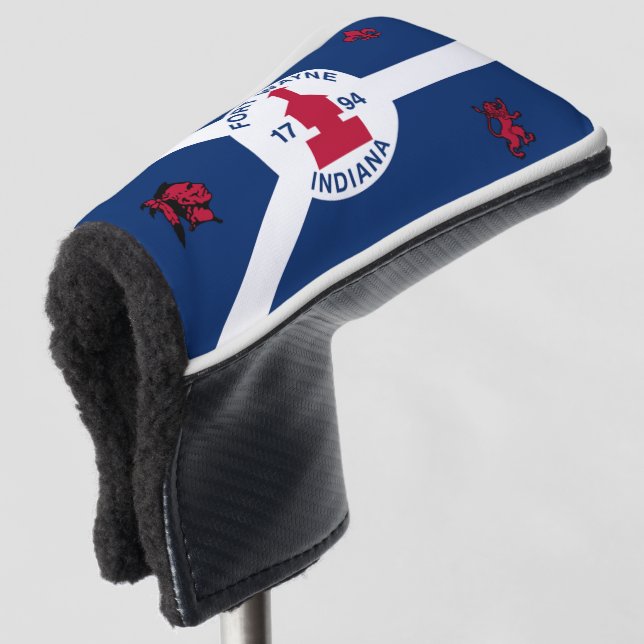 Funda Para Palo De Golf Bandera de Fort Wayne (Anverso 3/4)