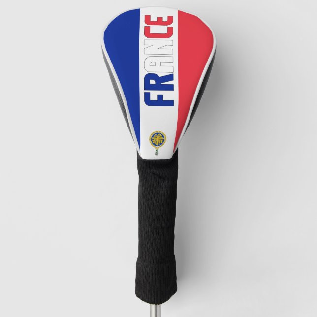 Funda Para Palo De Golf Bandera de Francia espléndida patriótica (Anverso)