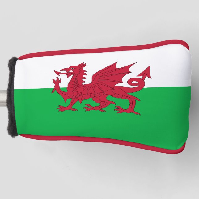 Funda Para Palo De Golf Bandera de Gales (Cymru) (Anverso)