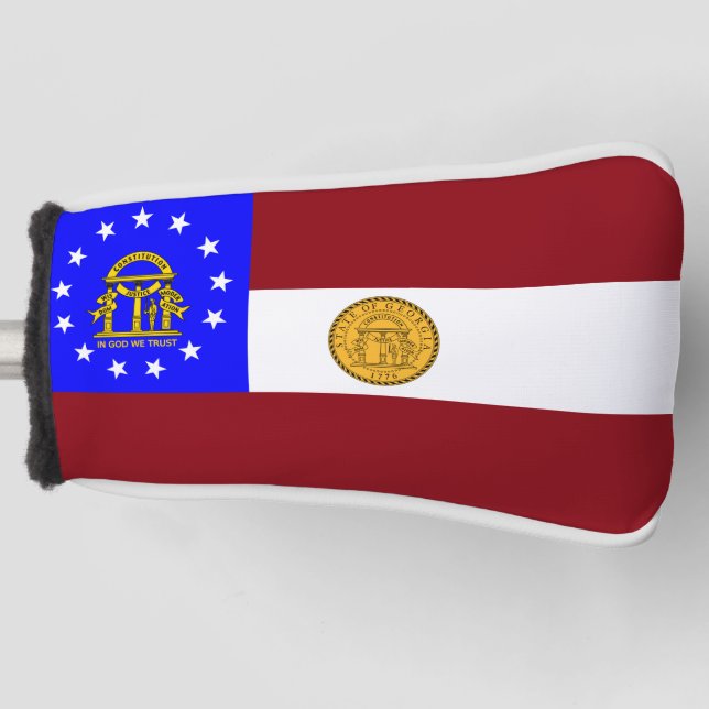 Funda Para Palo De Golf Bandera de Georgia (Anverso)
