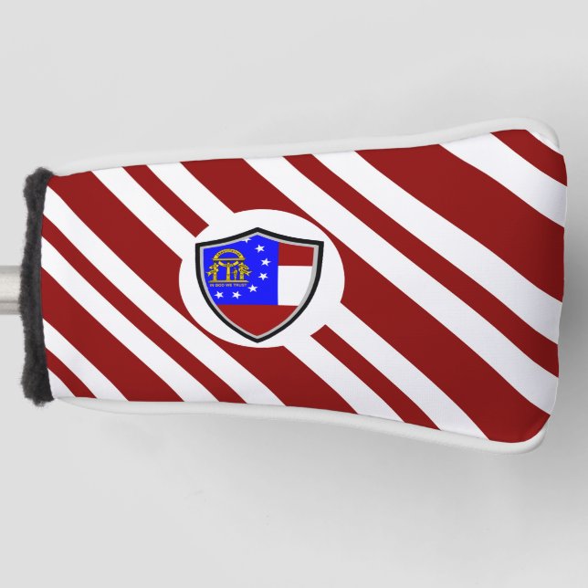 Funda Para Palo De Golf Bandera de Georgia (Anverso)