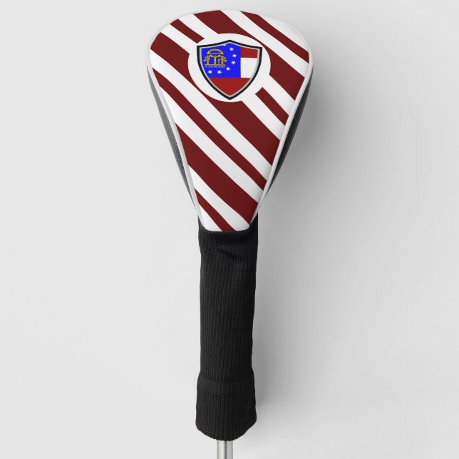 Funda Para Palo De Golf Bandera de Georgia (Anverso)