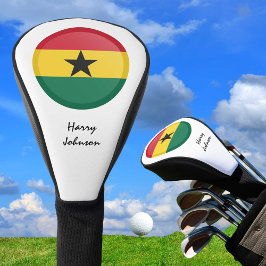 Funda Para Palo De Golf Bandera de Ghana y clubes de golf monogramados