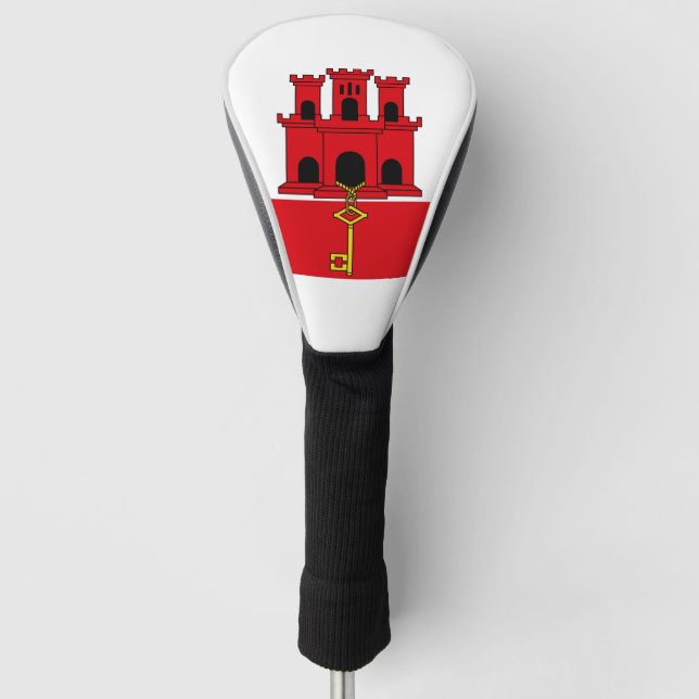 Funda Para Palo De Golf Bandera de Gibraltar/Bandera de Gibraltar (Anverso)