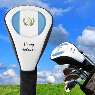 Funda Para Palo De Golf Bandera de Guatemala y clubes de golf monogramados