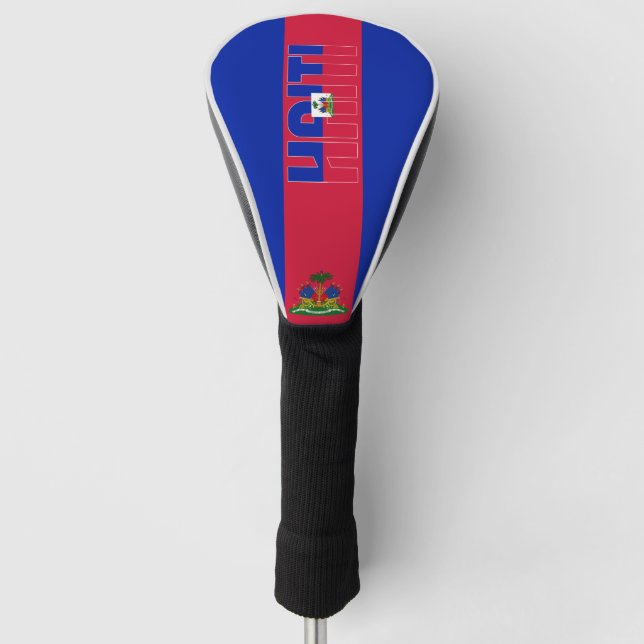 Funda Para Palo De Golf Bandera de Haití espléndido patriótico (Anverso)