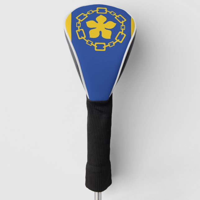 Funda Para Palo De Golf Bandera de Hamilton, cubierta del cabezal de golf  (Anverso)