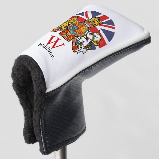 Funda Para Palo De Golf Bandera de Inglaterra y cubierta de cabezal de gol (Anverso 3/4)