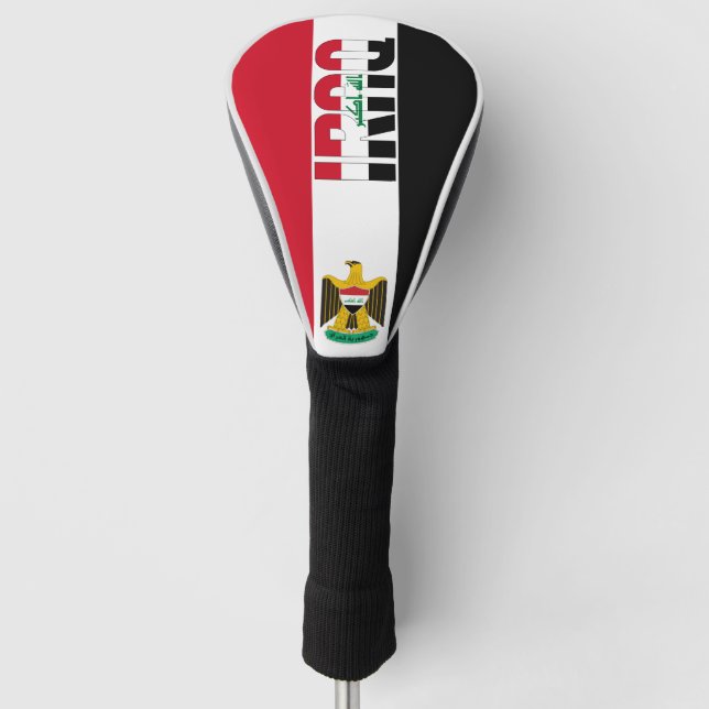 Funda Para Palo De Golf Bandera de Iraq magnífico patriótico (Anverso)