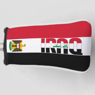 Funda Para Palo De Golf Bandera de Iraq magnífico patriótico