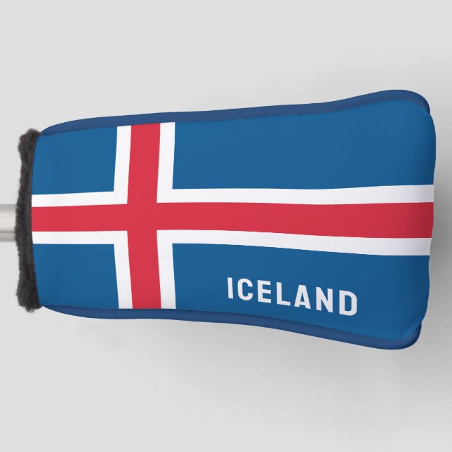 Funda Para Palo De Golf Bandera de Islandia (Anverso)