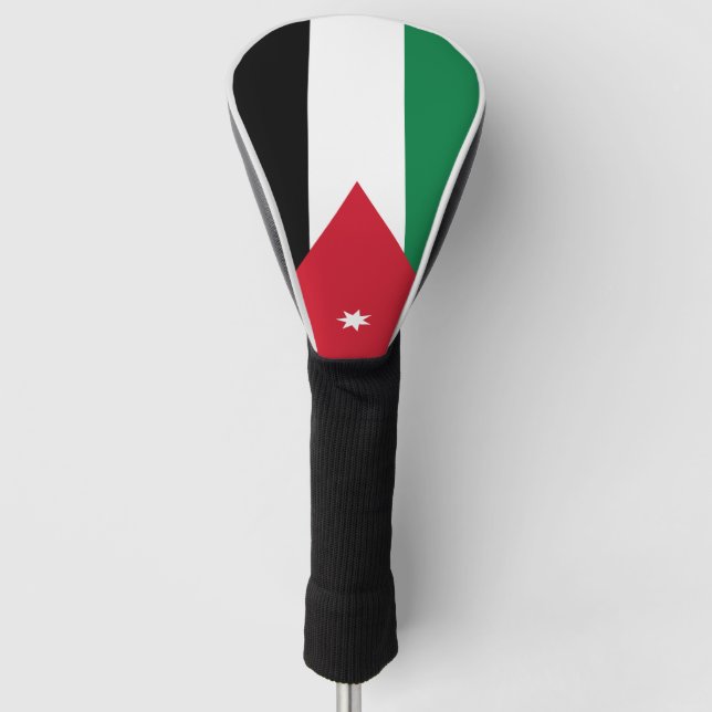 Funda Para Palo De Golf Bandera de Jordania (Anverso)