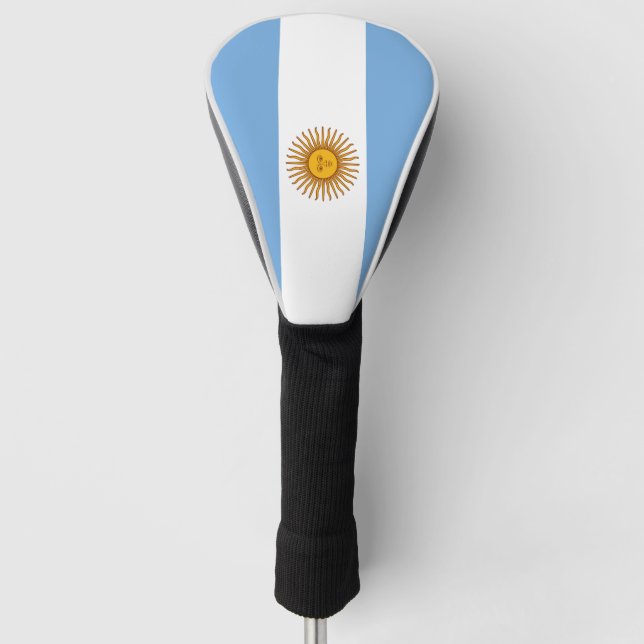 Funda Para Palo De Golf Bandera de la Argentina (Anverso)